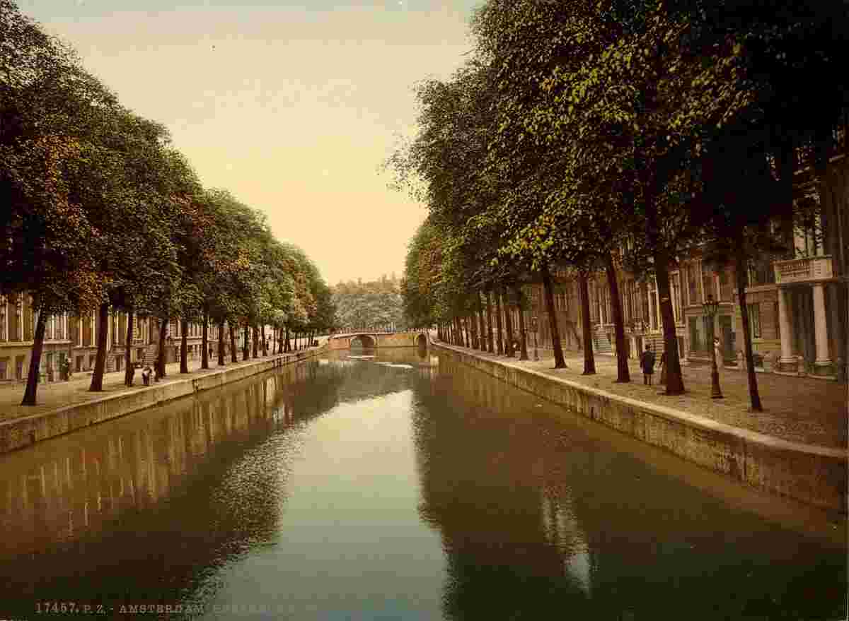 Amsterdam. Heerengracht (main canal), circa 1890