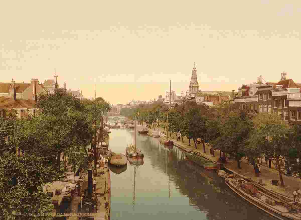 Amsterdam. Kloveniersburgwal (canal), circa 1890