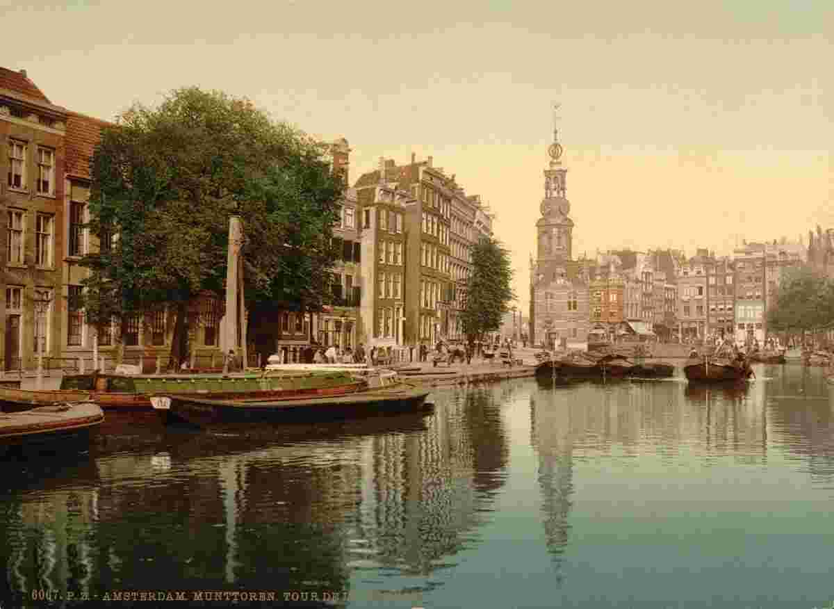 Amsterdam. Mint tower, circa 1890