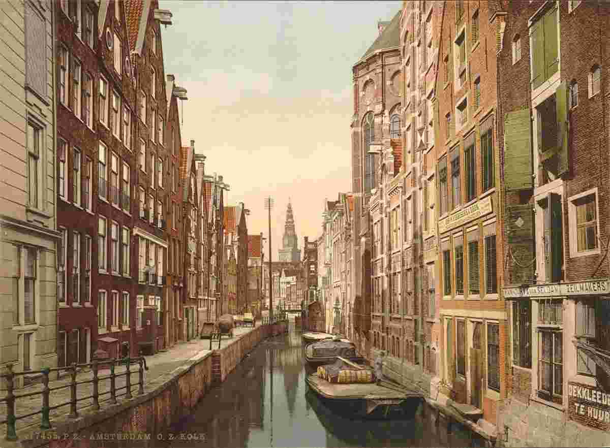 Amsterdam. Old Zÿds, Kolk (canal), circa 1890
