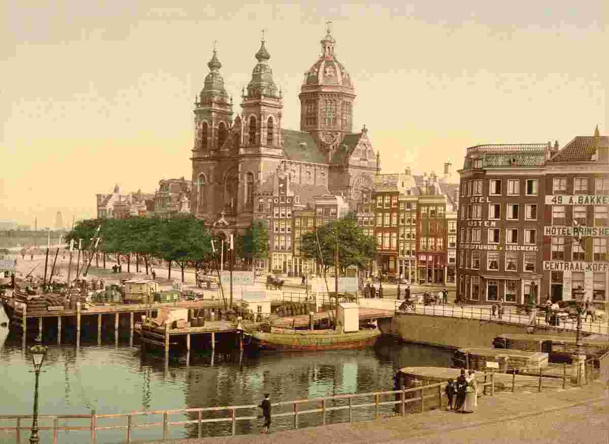 Amsterdam. St Nicholas Church (Nicolaaskerk), circa 1890