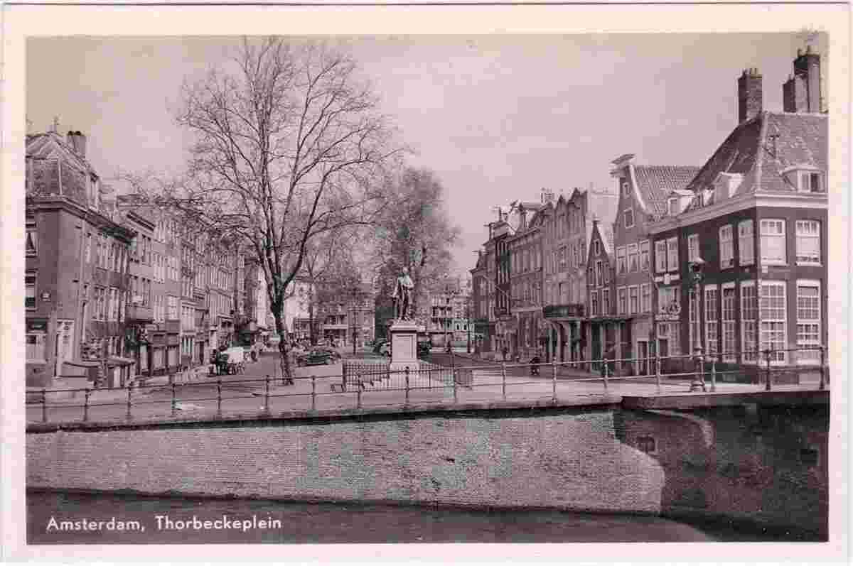 Amsterdam. Thorbeckeplein - Square between Rembrandtplein and Herengracht