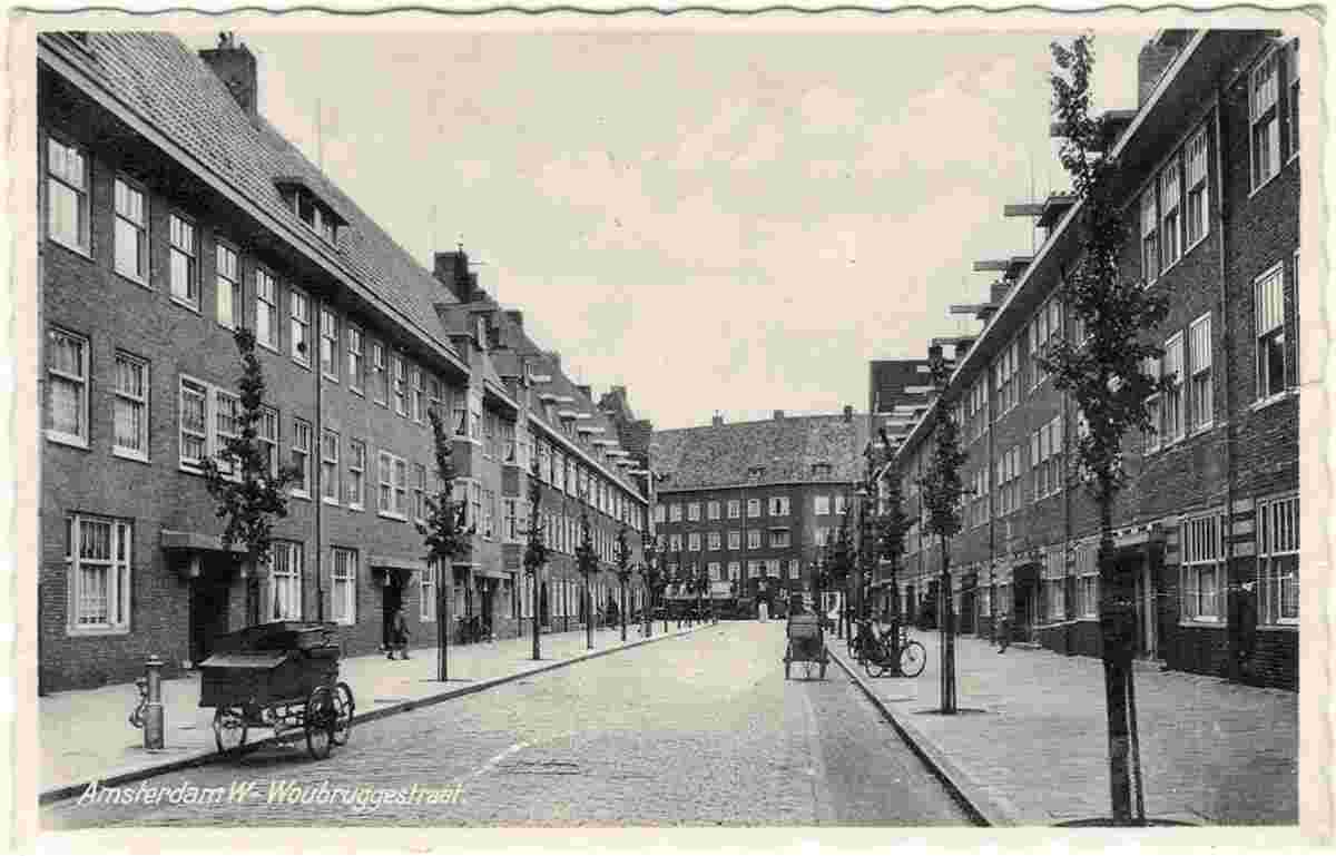 Amsterdam. Woubrugge street - Woubruggestraat, 1939