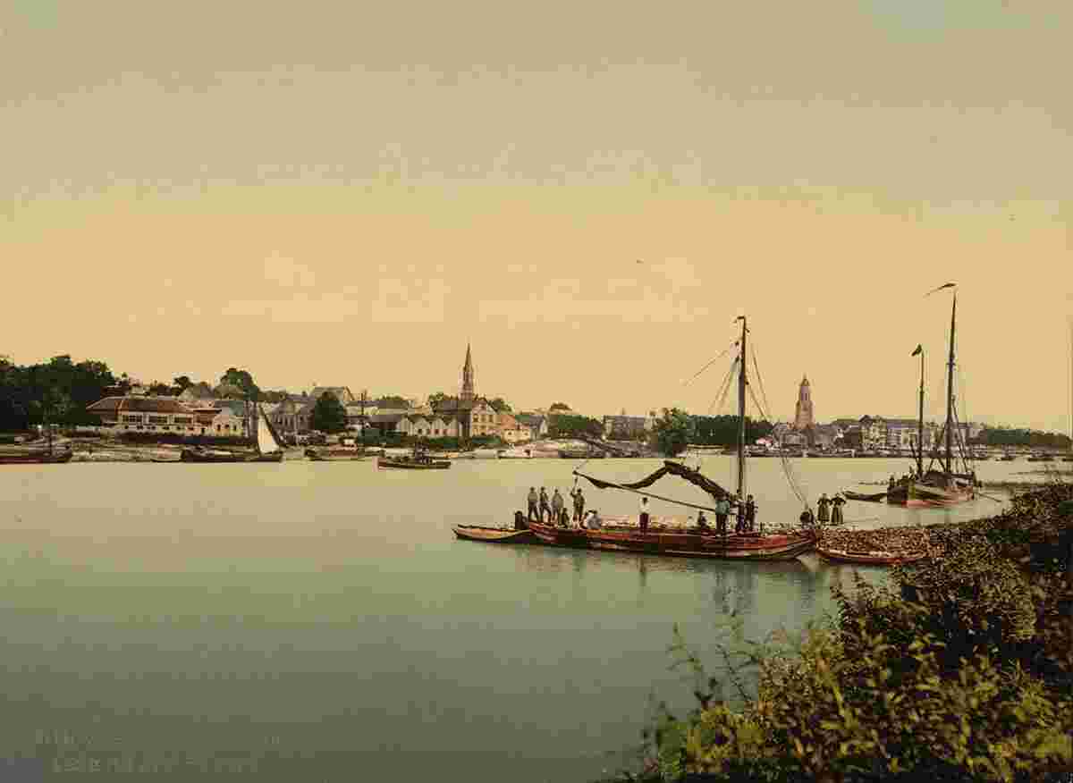 Arnhem. Town and Rhine, 1890
