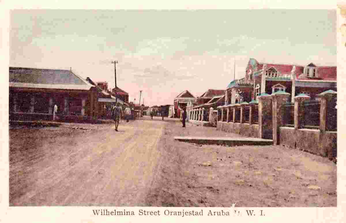 Oranjestad. Wilhelmina Street