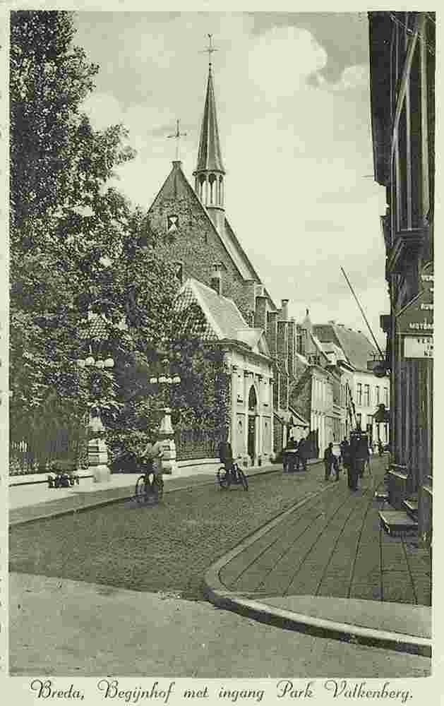 Breda. Begijnhof met ingang Park Valkenberg, 1938